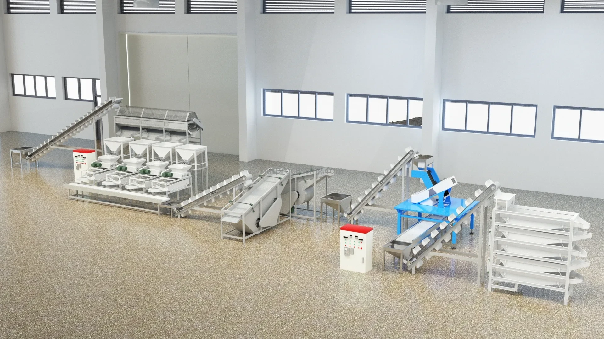 Almond Shelling Production Line